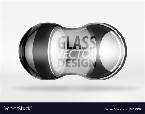 3d techno glass bubble design Royalty Free Vector Image