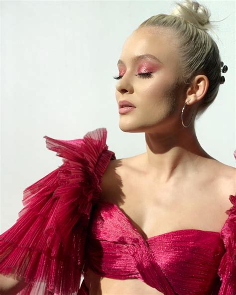 Zara Larsson Photoshoot in Pink Outfit - RitzyStar