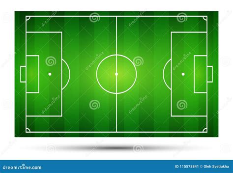 Vector Illustration Of Football Field Soccer Field Stock Vector