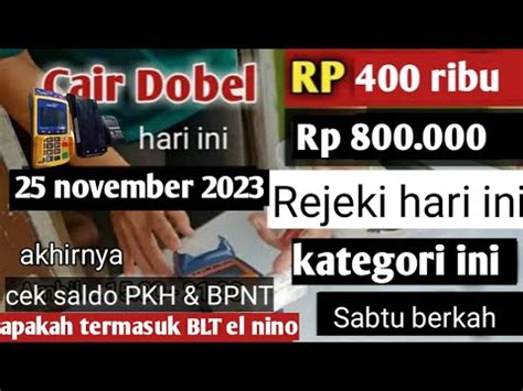 PKH Hari Ini Kejutan Gembira Untuk KPM Hari Ini Kategori KPM Ini