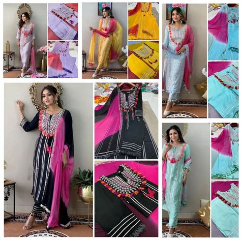 Cotton Printed Kurti Plazo Set Straight At ₹ 650set In Surat Id