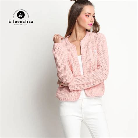 2017 Runway Cardigan Women Spring Cardigan Sweaters Long Sleeve Pink