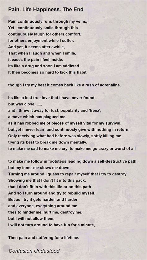 Poems About Pain And Suffering