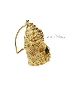 Gold Plated Asthothram Lotus Flowers For Pooja Silver Palace