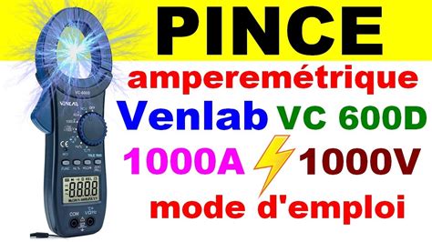 Pince ampèremétrique multimètre électronique VENLAB VC600D electronic