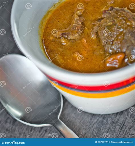 Cup Of Steaming Hot Soup With Spices Stock Image Image Of Herb Germany