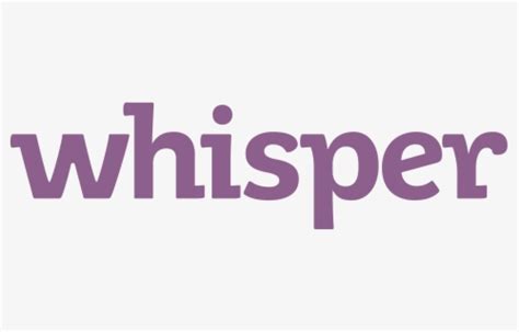 Download Whisper App Logo Png - ClipartKey