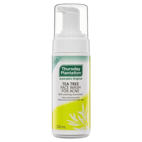 Thursday Plantation Tea Tree Face Wash For Acne 150ml Natonic