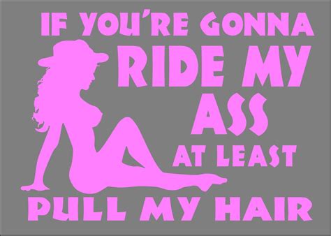 If You Re Gonna Ride My Ass At Least Pull My Hair With Etsy