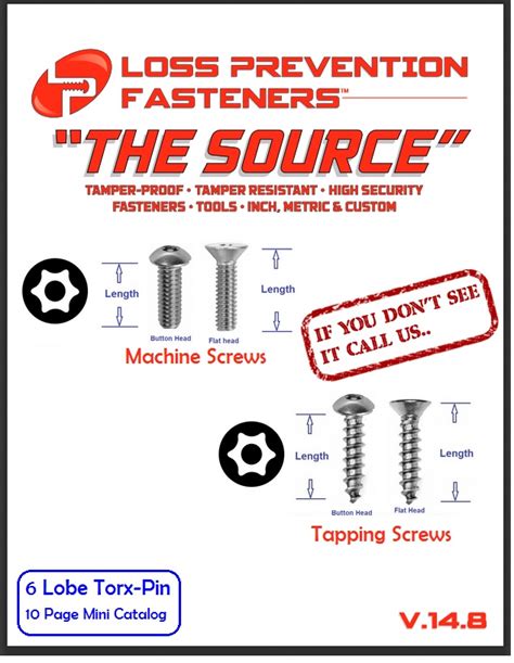 Ultra 6 Lobe ® Loss Prevention Fasteners