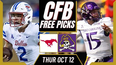 Smu Vs East Carolina Cfb Picks Prediction College Football Free