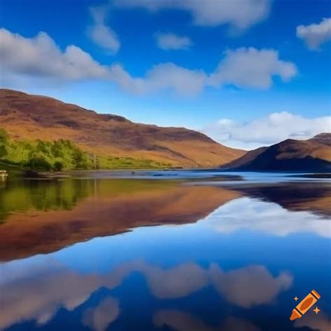 View Of Loch Lochy With The Grey Corries In The Background On Craiyon