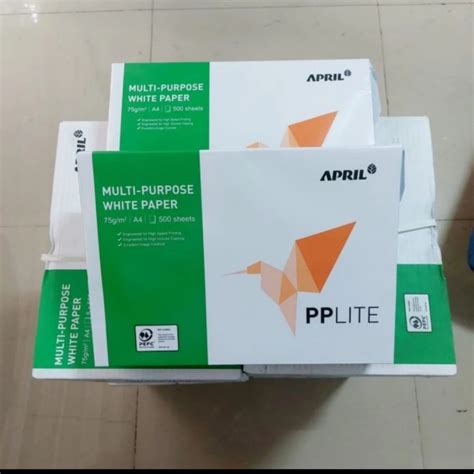 Jual Kertas Hvs Print Potocopy A4 75gram Paperlite Rim Jakarta