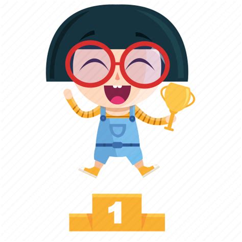 Emoji, emoticon, geek, girl, sticker, winner icon - Download on Iconfinder