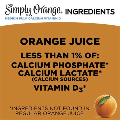 Simply Orange Medium Pulp Orange All Natural Juice With Calcium And