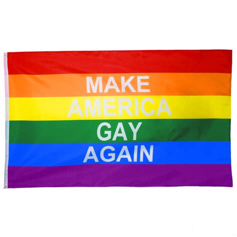 Original Make America Gay Again Anti Hate Pro Equality X Rainbow LGBTQ Gay Pride Flag