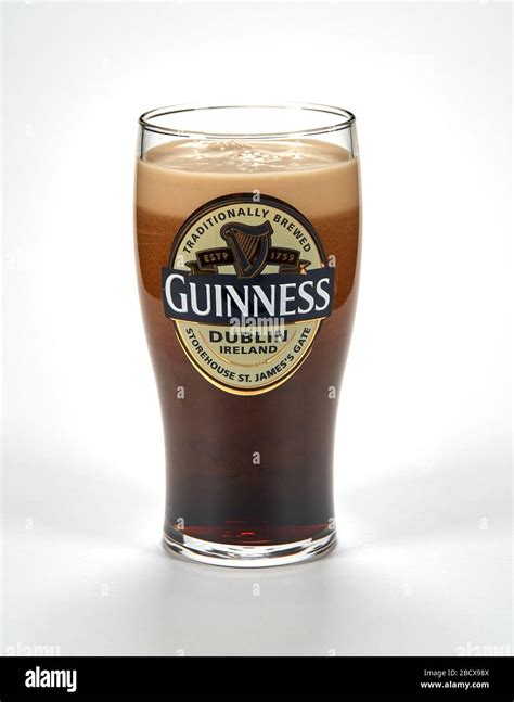 Montreal Canada March 15 2020 An Originall Guinness Glass Of Dark