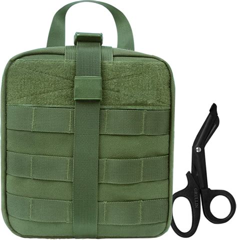 Tactical Molle IFAK Bolsa Acero Inoxidable Vendaje Tijeras Heavy Duty