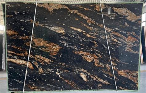 Black Fusion Granite Slabs From Italy