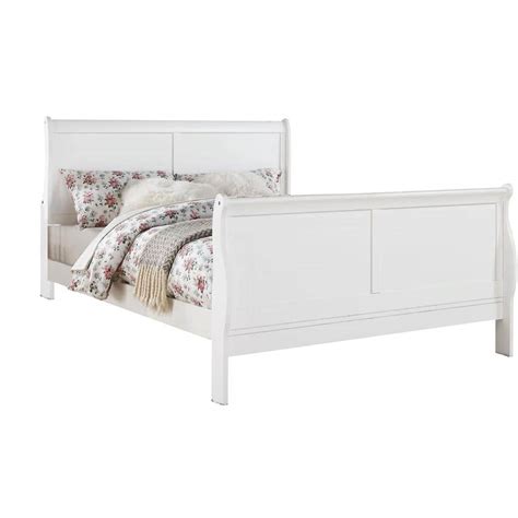 Reviews For Acme Furniture Louis Philippe Iii In W White Queen Non