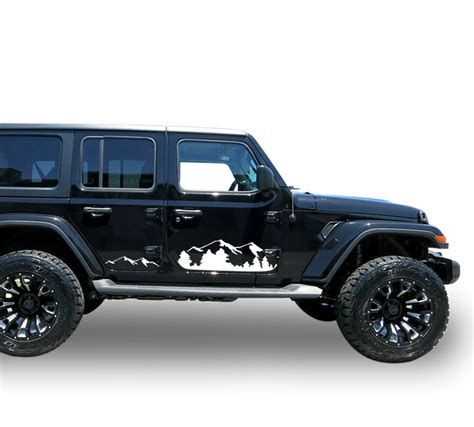 Jl Wrangler Decals Sticker Side Door Stripes 2018 Present