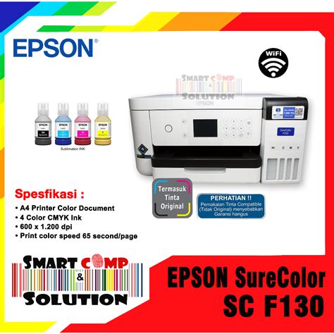 Jual Printer Epson Surecolor Sc F Scf A Dye Sublimation