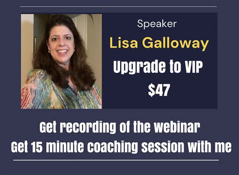 Minutes Coaching Session With Me Lisa Galloway