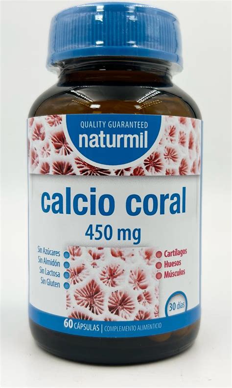 Calcio Coral Naturmil 60 Cápsulas Herbolario San Yago Los Mejores