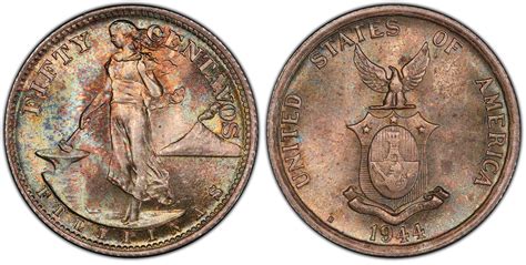 Images Of Us Philippines 1944 S 50c Pcgs Coinfacts