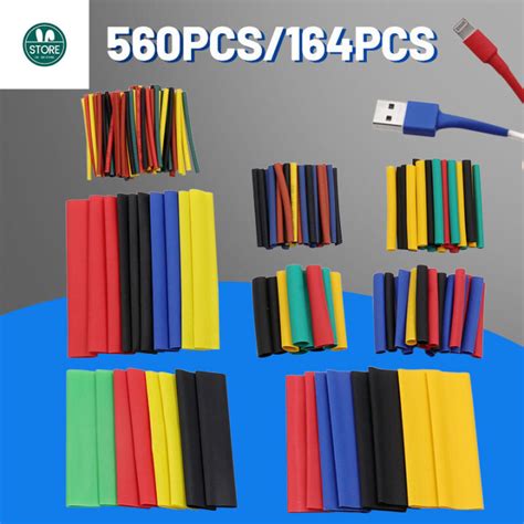 164pcs560pcs Color Heat Shrinkable Tube Set Household Shrinkage Sleeve