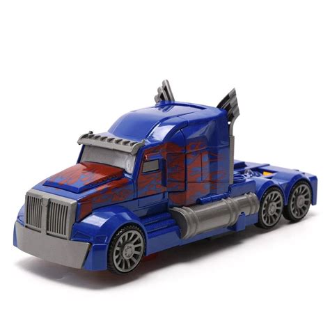 Caminhão de Brinquedo Vira Robô Carrinho Transformers 2 em 1 Luz e