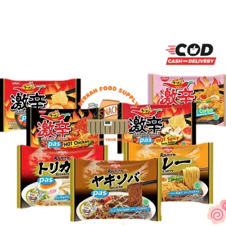 Jual Nissin Gekikara Ramen Jepang Hot Chicken Hot Mushroom Carbonara