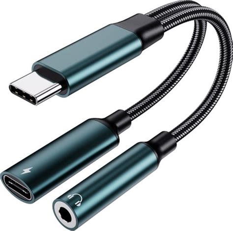 Usb C Type C Mannelijk Naar 3 5 Mm Type C Vrouwelijk 2 In 1 Audio Adapter Digitale