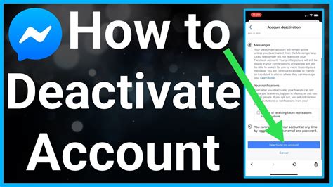 How To Deactivate Messenger Account YouTube