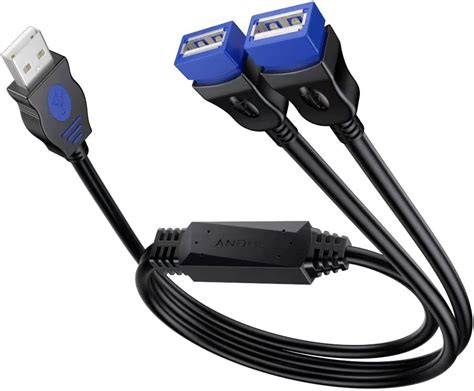 Usb Splitter Andtobo Usb Y Splitter Charger Cable Male To