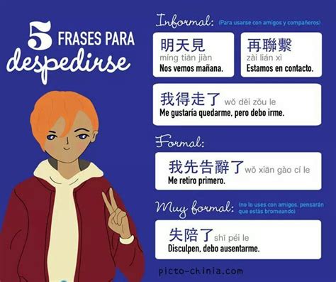 Frases Para Despedirse Idioma Chino Frases Chinas Aprender Chino