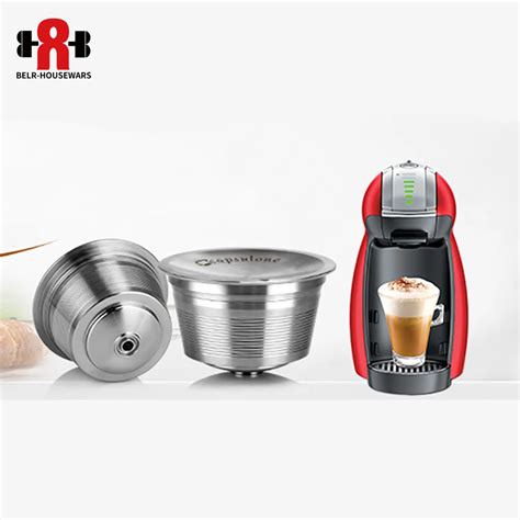 Stainless Steel Metal Capsule Compatible For Nescafe Dolce Gusto Machine Refillable Reusable