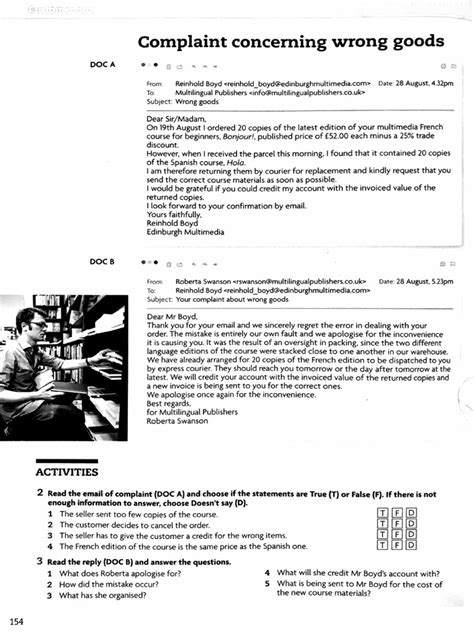 Complaint Delivery Delay Pdf
