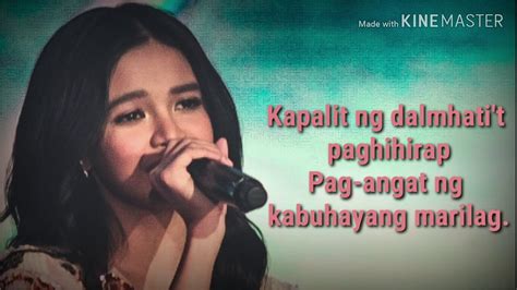 Zephanie Dimaranan Lipad Ng Pangarap Idol Ph Lyrics Youtube