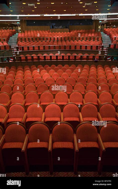 Azura ship playhouse theatre seating seats Stock Photo - Alamy