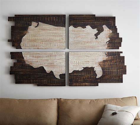 Planked Usa Wall Art Panels 36 X 54 At Pottery Barn Products In