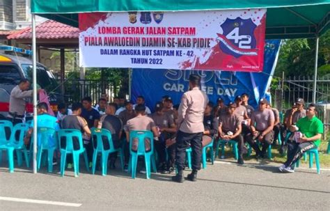 Peringati HUT Satpam Ke 42 Polres Siak Gelar Upacara Dan Syukuran