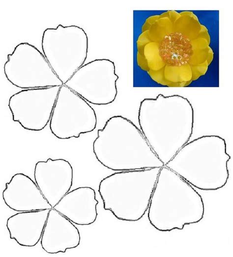 🖐toca La Imagen Y Aprende Hacer Flores De Fieltro Con Moldes Paso A