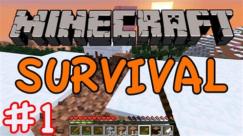 Minecraft Survival Surviving The First Night Ep Youtube