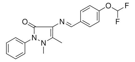 4 4 DIFLUOROMETHOXY BENZYLIDENE AMINO 1 5 DIMETHYL 2 PH 1 2 2H