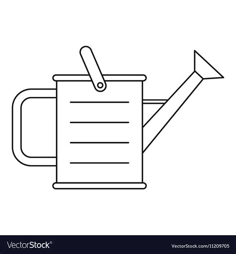 Watering Can Icon Outline Style Royalty Free Vector Image