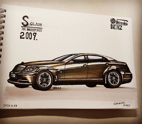 Mercedes Benz S Class Drawing By Cosmotic1214 On Deviantart