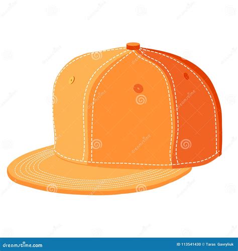 Orange Cap Stock Vector Illustration Of Blank Isolated 113541430