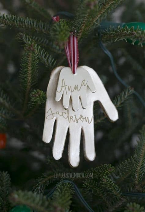 Air Dry Clay Handprint Ornaments Little Red Window