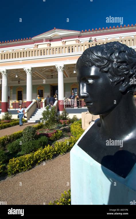 The Getty Villa Museum Malibu California Stock Photo - Alamy